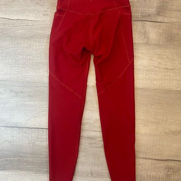 Old Navy red leggings! very soft and stretchy:) - Picture 4 of 6